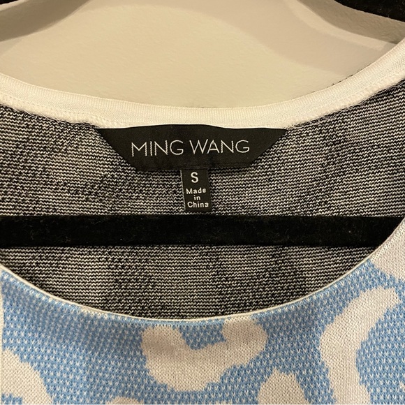 MING WANG Colorblock Studded Cheetah Print Knit Dress - Size S - Picture 4 of 13